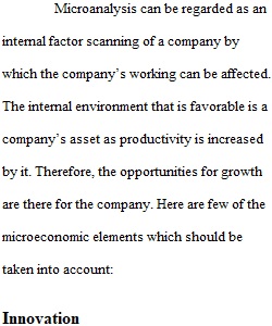 Week 3 Individual Strategic Plan, Part 2 - Internal Environmental Analysis